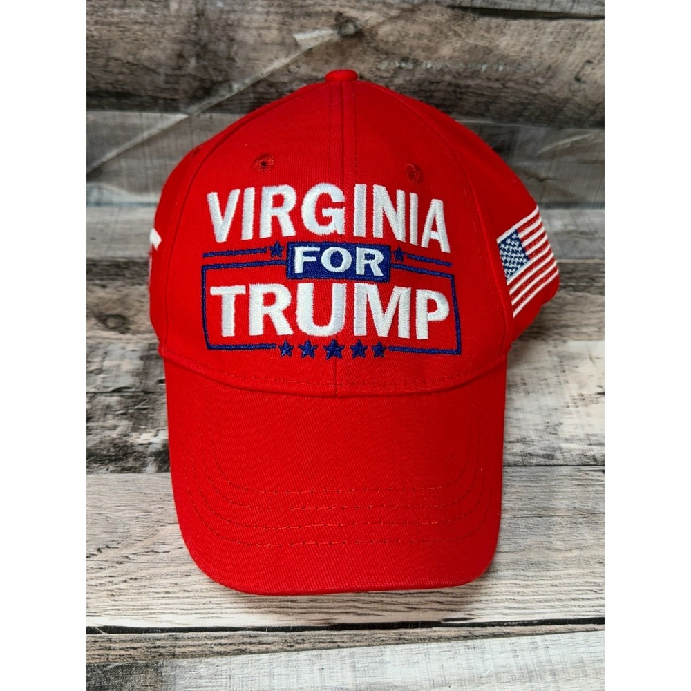 Virginia For Trump Adjustable Hat Red New